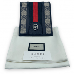 Portefeuille Gucci GG Monogramme Bleu