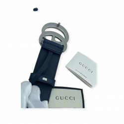 Ceinture Gucci GG Marmont En Cuir Bleu