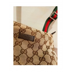 Sacoche/Bandouliere Web Gucci en Toile Monogramme GG Marron